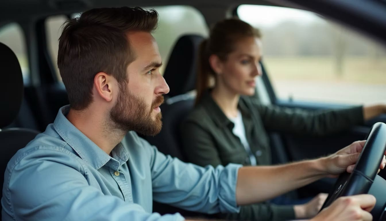 Automatic driving lessons in Basingstoke with a Learner Driver with Instructor